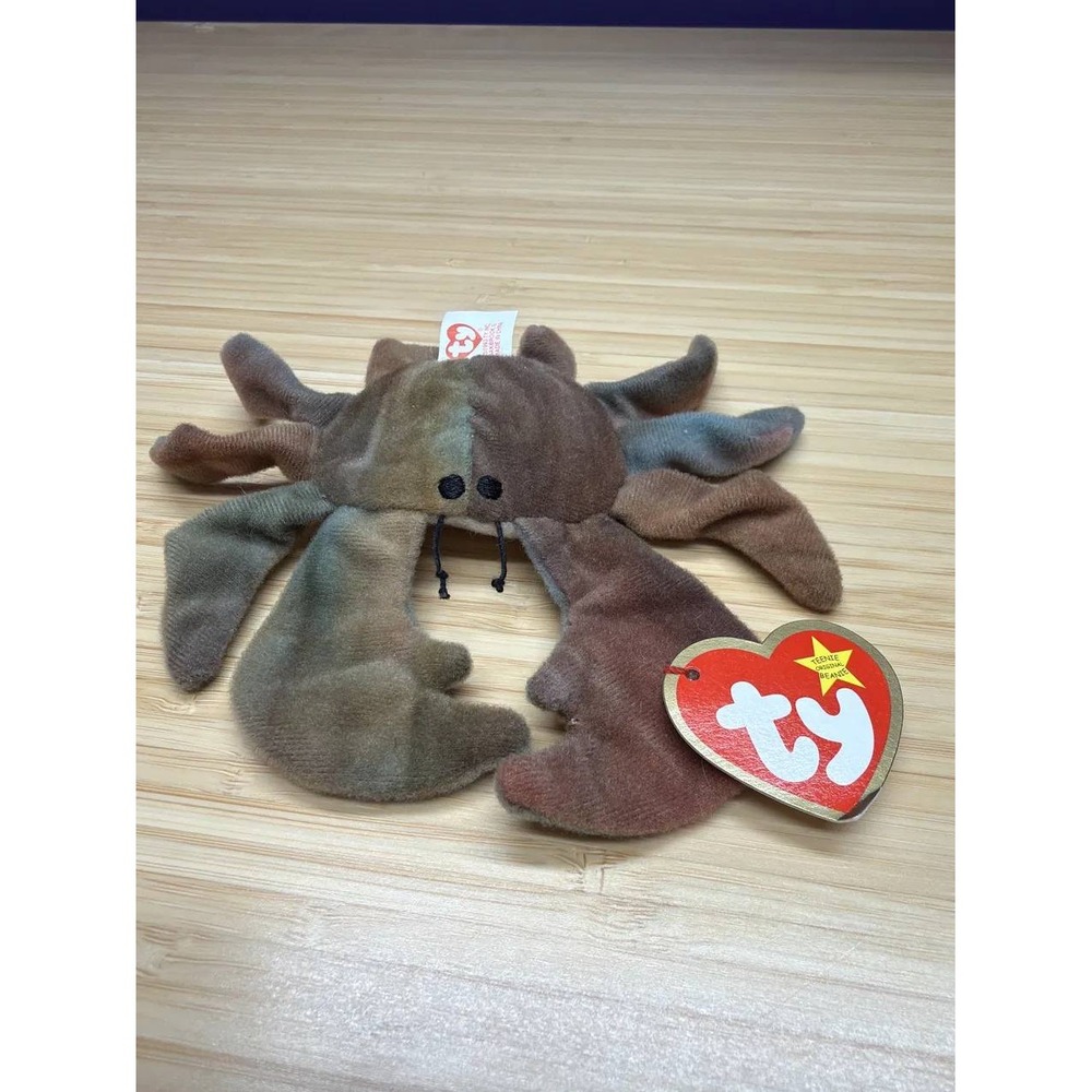 Ty Teenie Beanie Baby "Claude the Crab" — McDonald's 1999, Both Tags